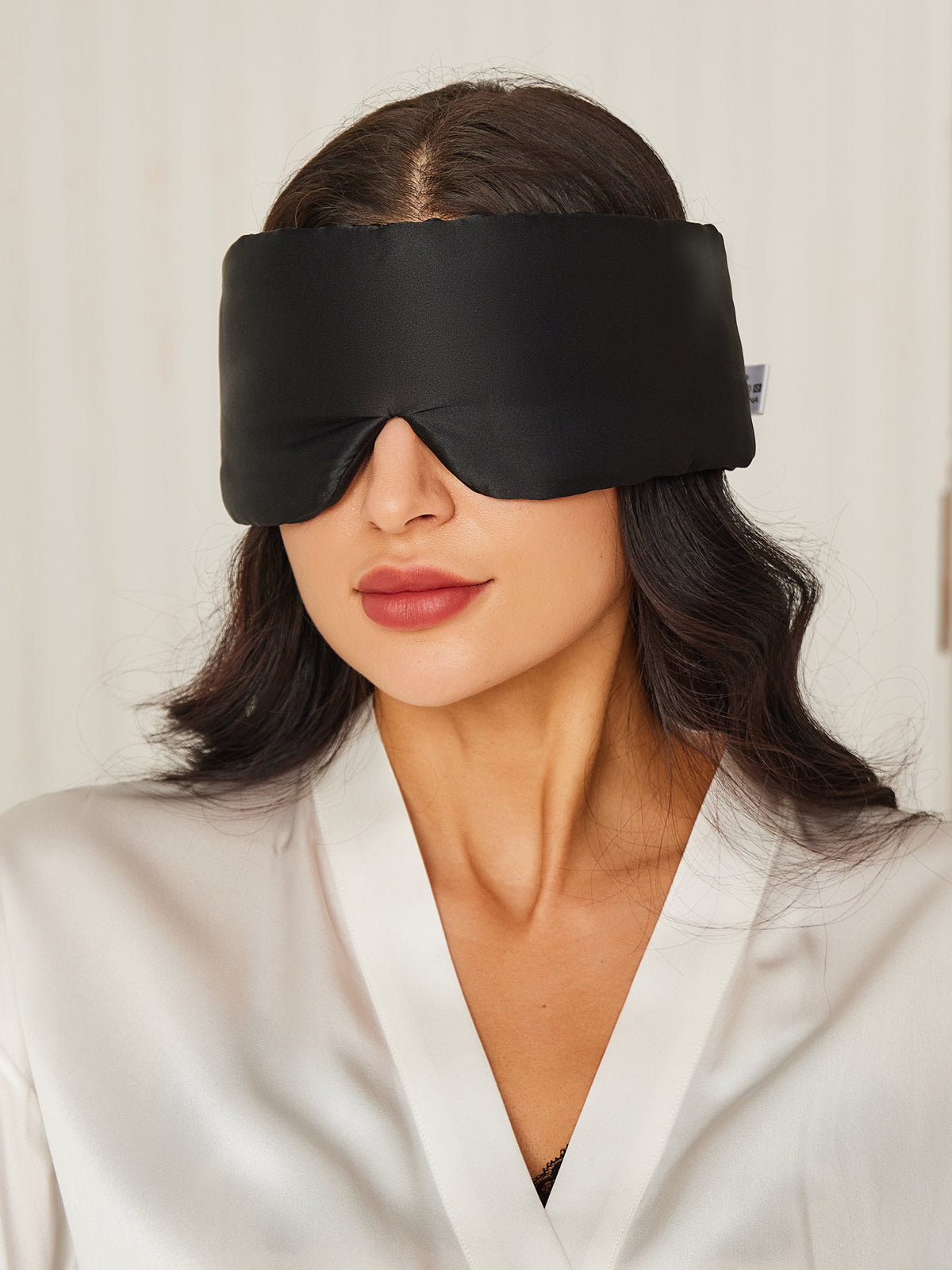 [Svart] SilkSilky-NO 19Momme Eye Mask 001
