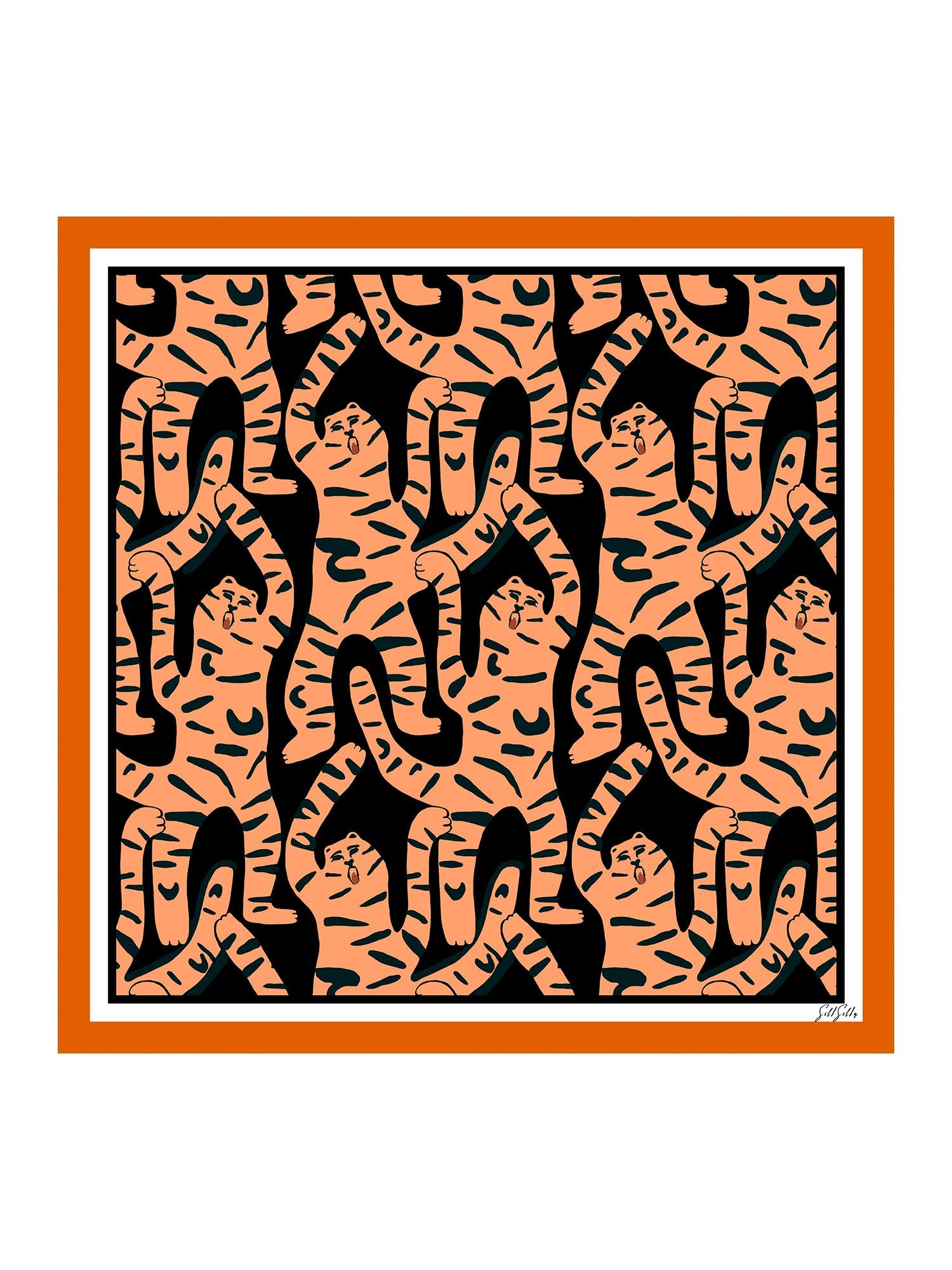 [Svart Tiger] SilkSilky-NO Scarf 001