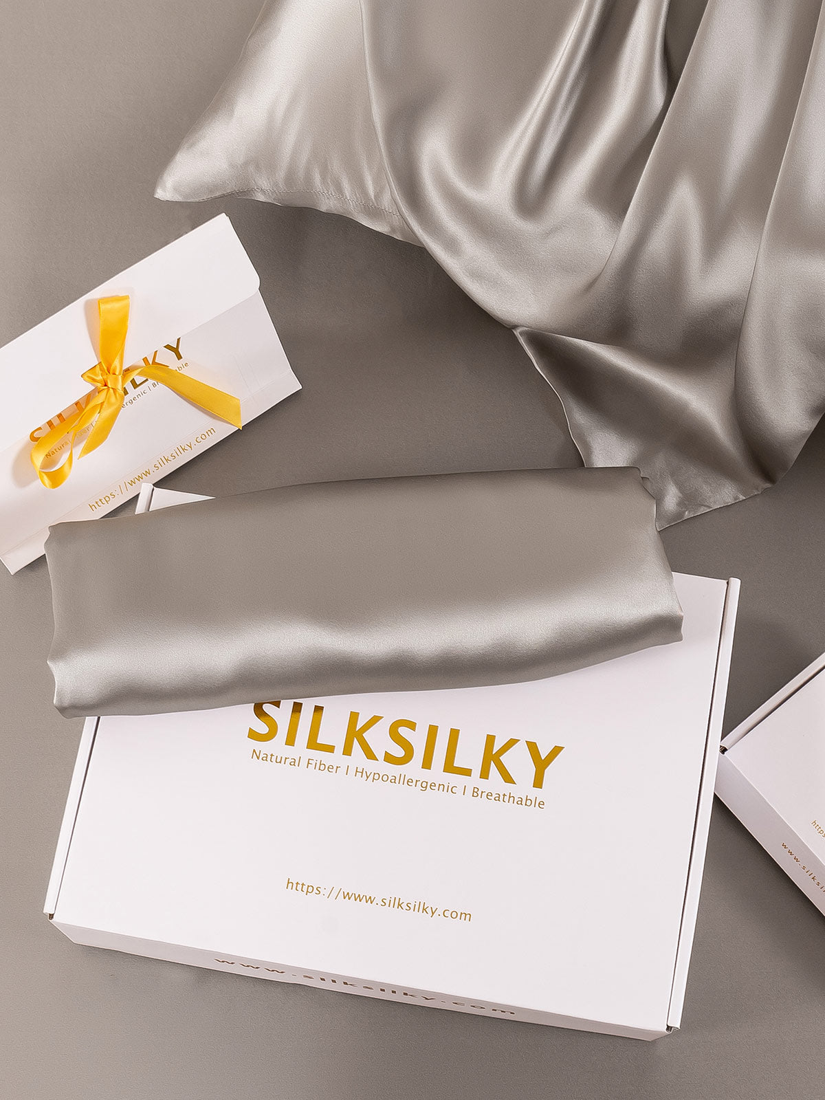 [Grå] SilkSilky-NO 22Momme Pillowcase 005