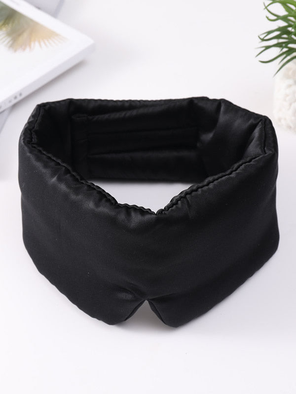 [Svart] SilkSilky-NO 19Momme Eye Mask 004