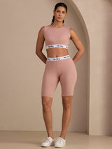 [Rosa] SilkSilky-NO Sleeveless Crew Neck Women's Outfit Sets 006