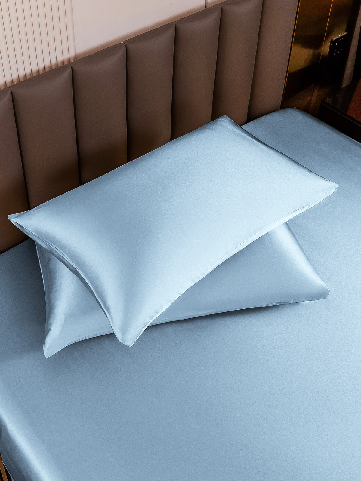[Lyse Blå] SilkSilky-NO 19Momme Pillowcase 004