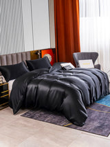[Svart] SilkSilky-NO 22Momme Bedding Set 004,