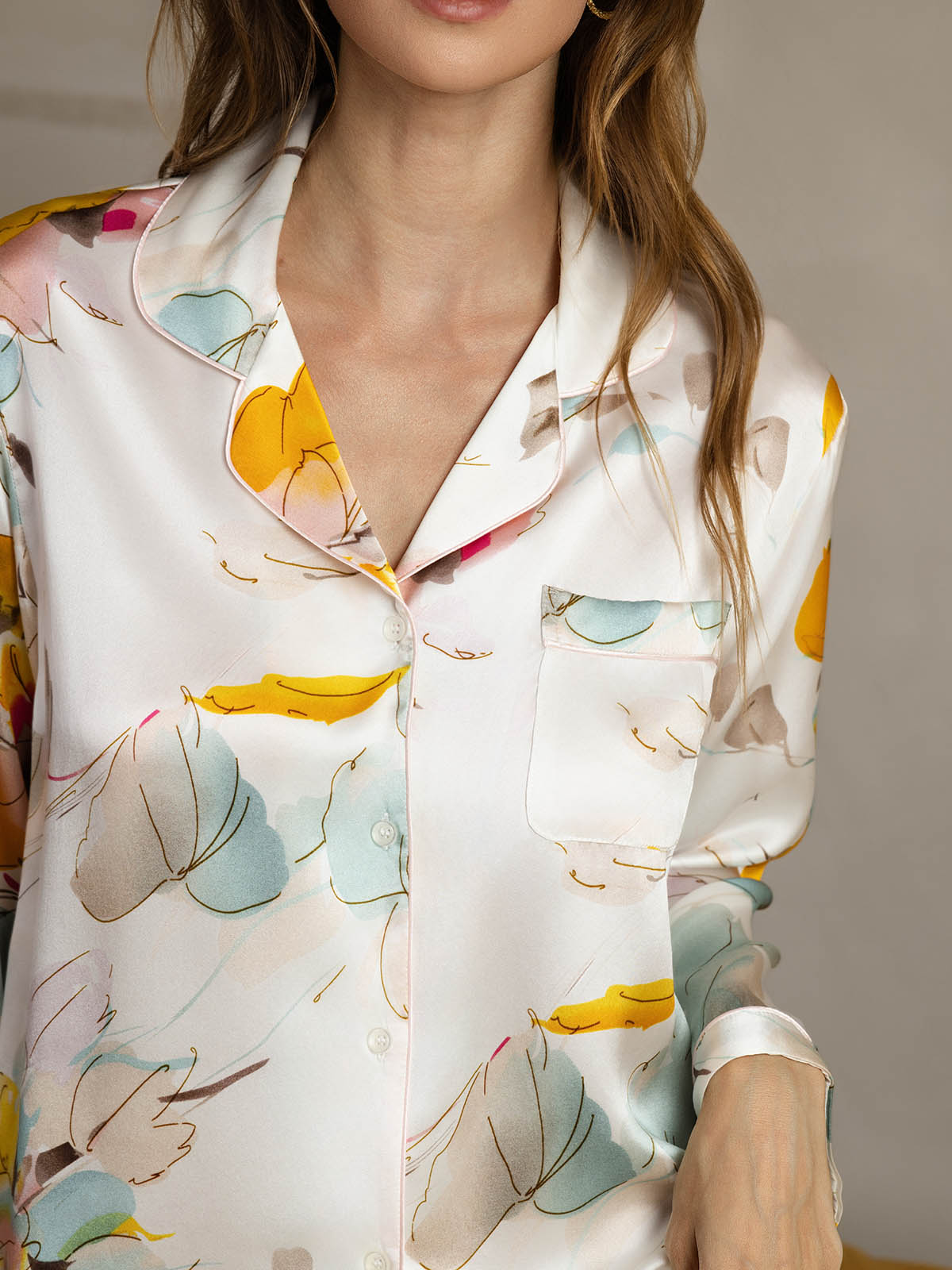 [Orkidéblekk] SilkSilky-NO Womens Pajamas 005