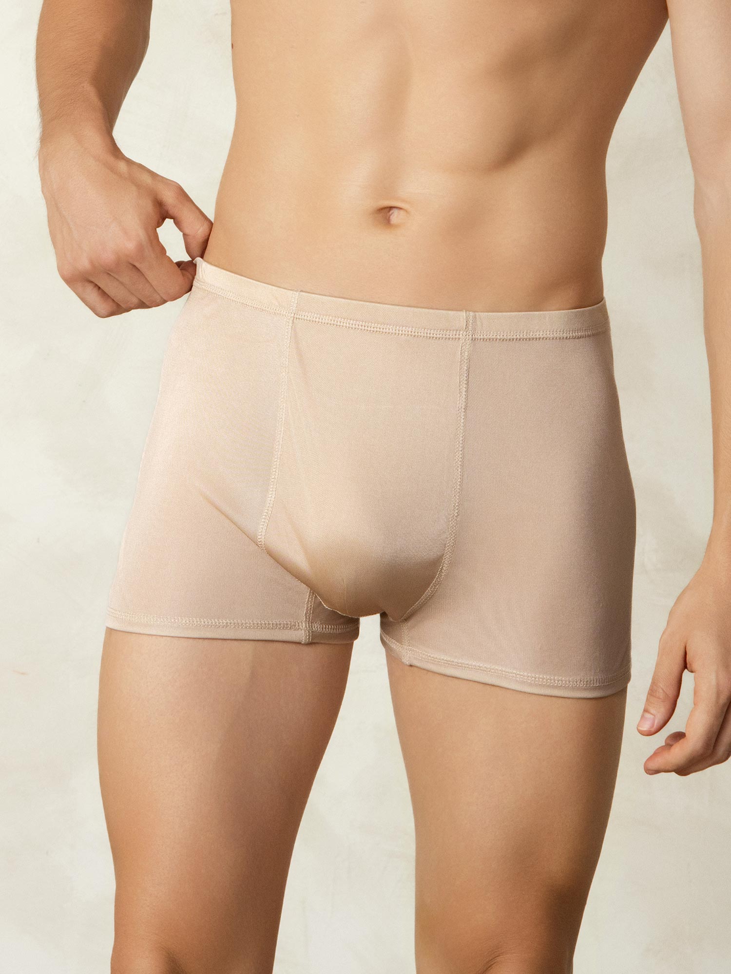 [Beige] SilkSilky-NO Mens Underwear 003
