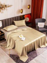 [Beige] SilkSilky-NO 19Momme Sengesett 001