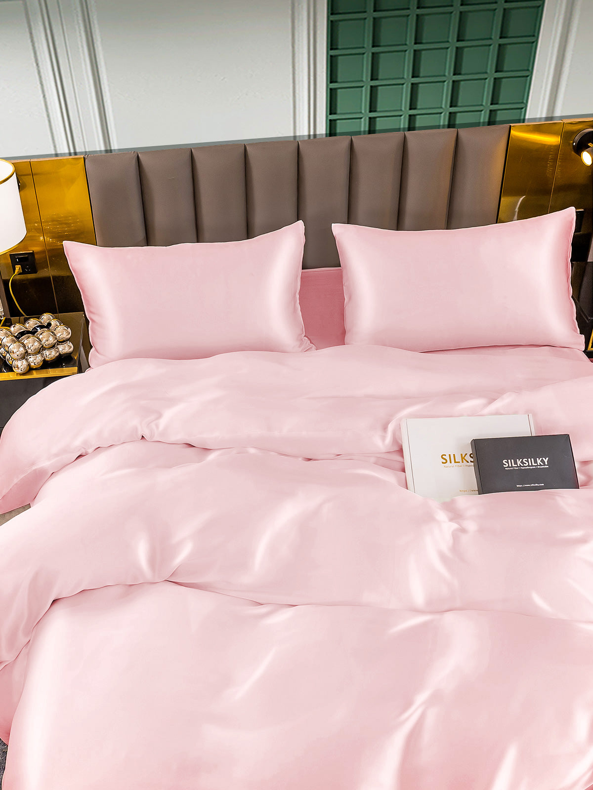[Rosa] SilkSilky-NO 25Momme Bedding Set 004