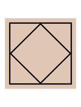 [Beige Firkant] SilkSilky-NO Scarf 001