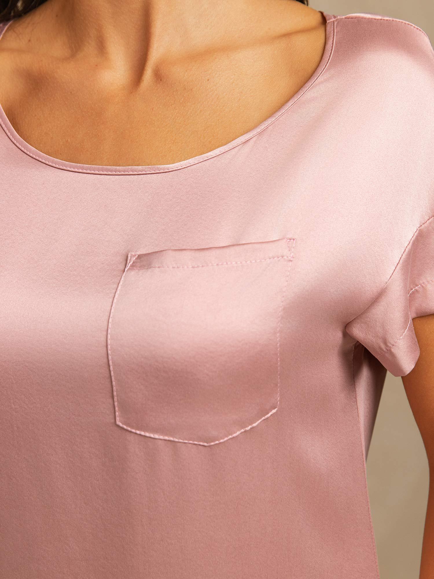 [Ferskenhud] SilkSilky-NO 19Momme Silke Nightgown 004