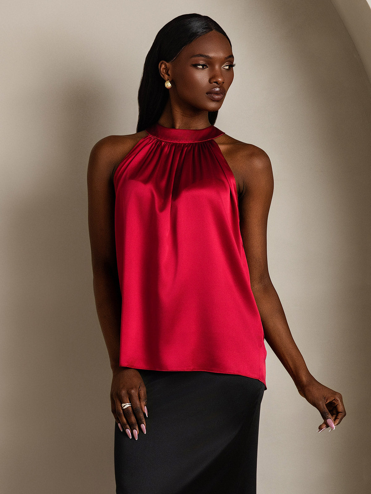 [Vin] SilkSilky-NO 19Momme Silke Womens T-Shirt 006