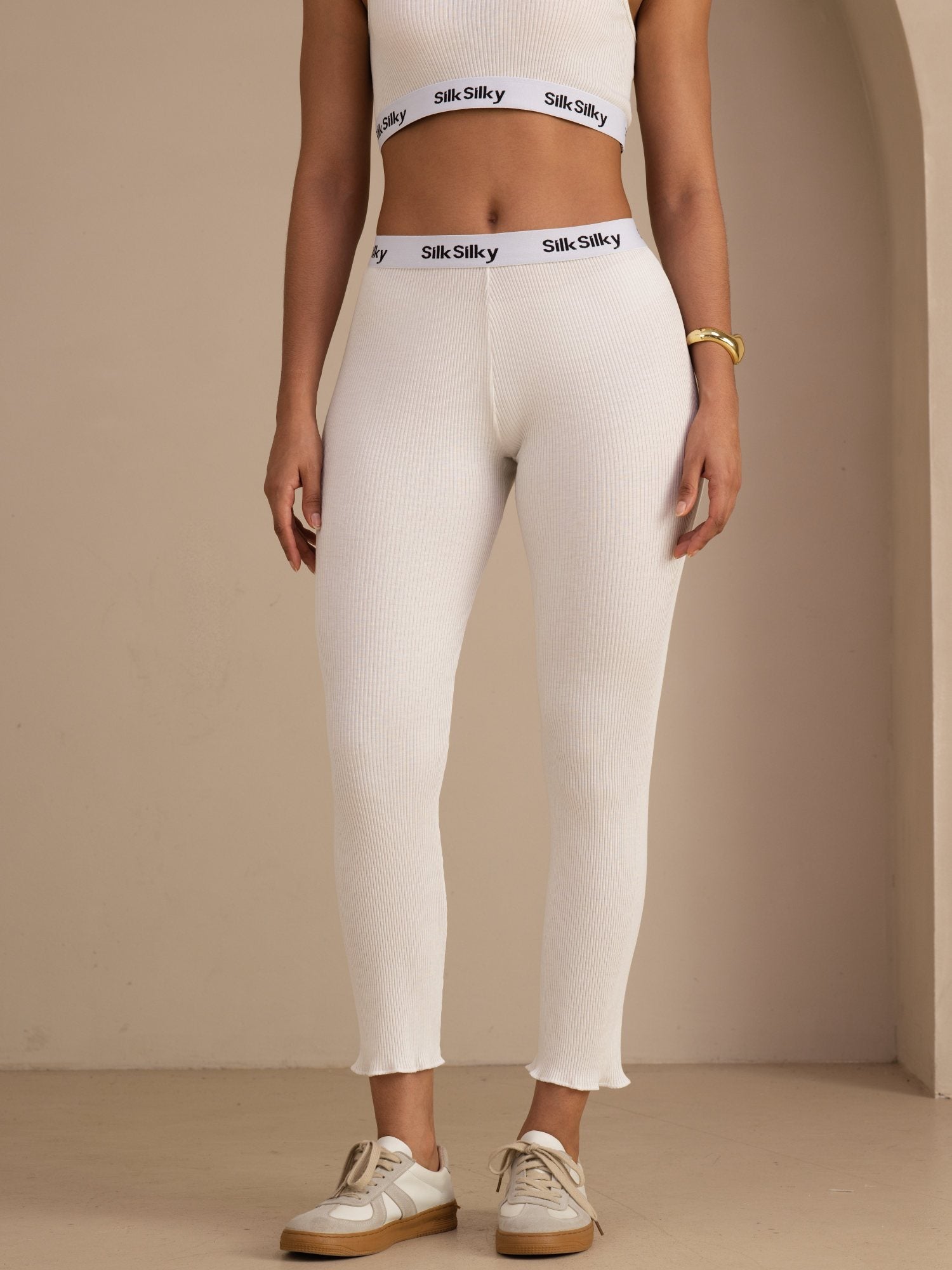 [Hvit] SilkSilky-NO Womens Pants 001
