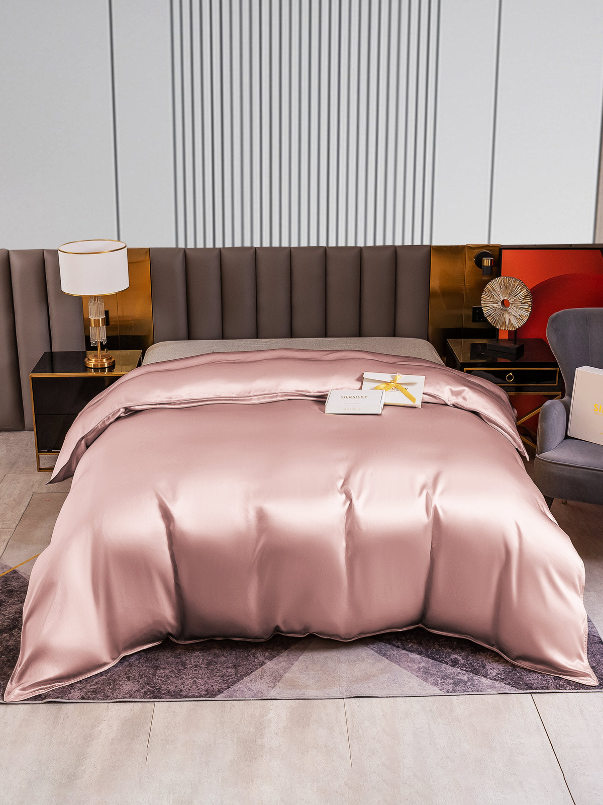 [Blek Mauve] SilkSilky-NO 22Momme Duvet Cover 001