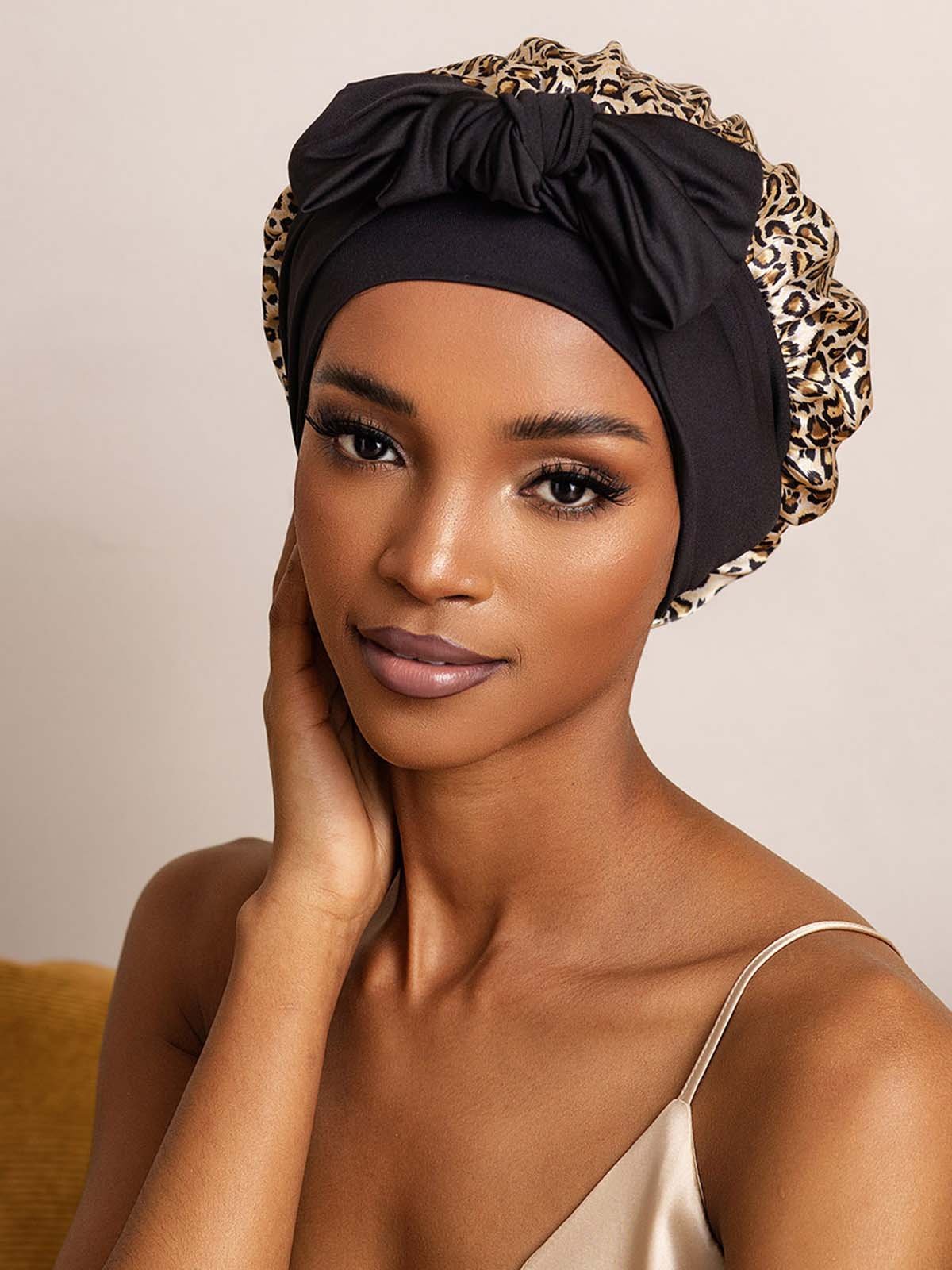 SilkSilky-NO Silke Sleep Cap Leopard 003