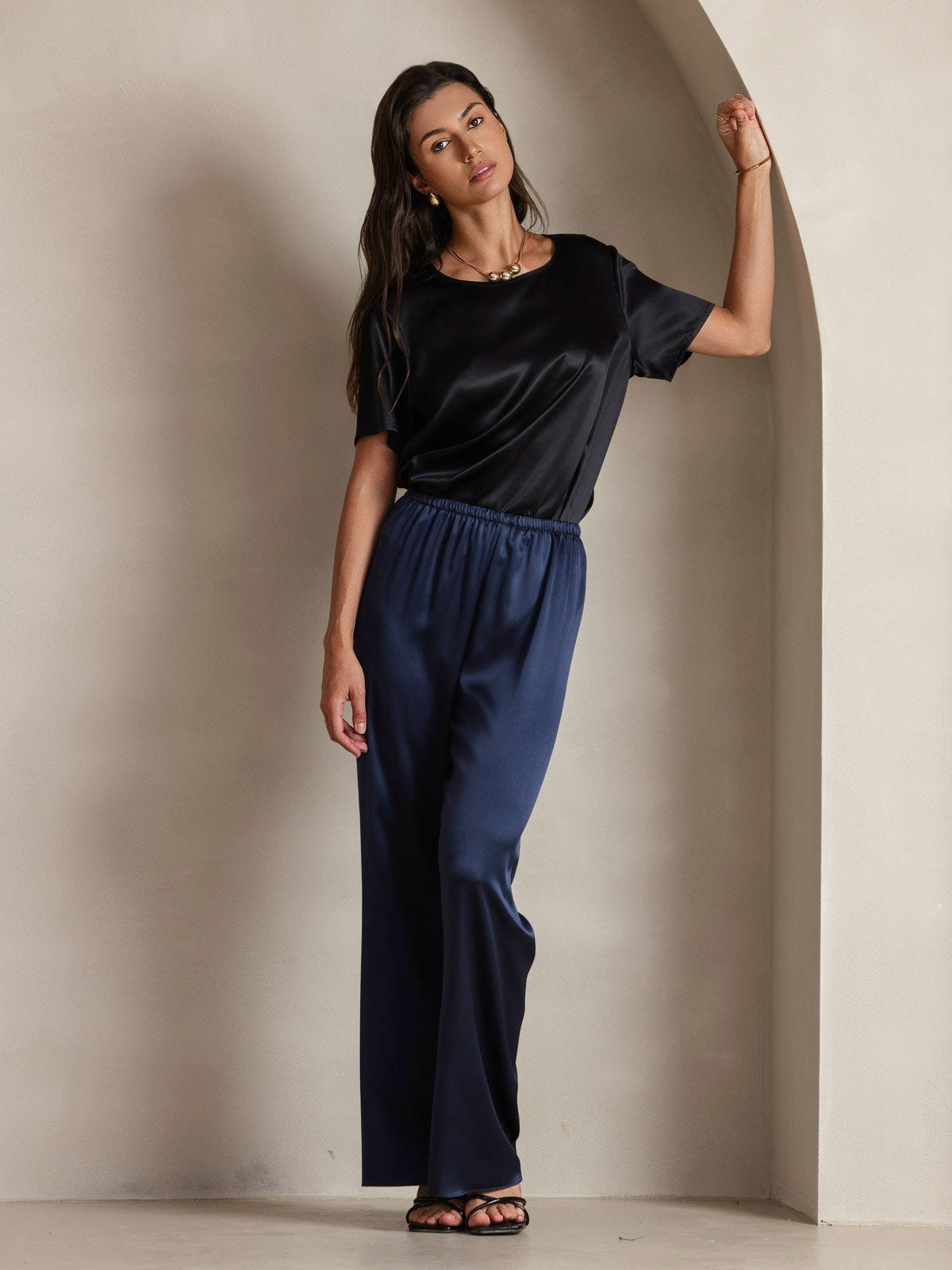 SilkSilky-NO Womens T-Shirt Svart 007