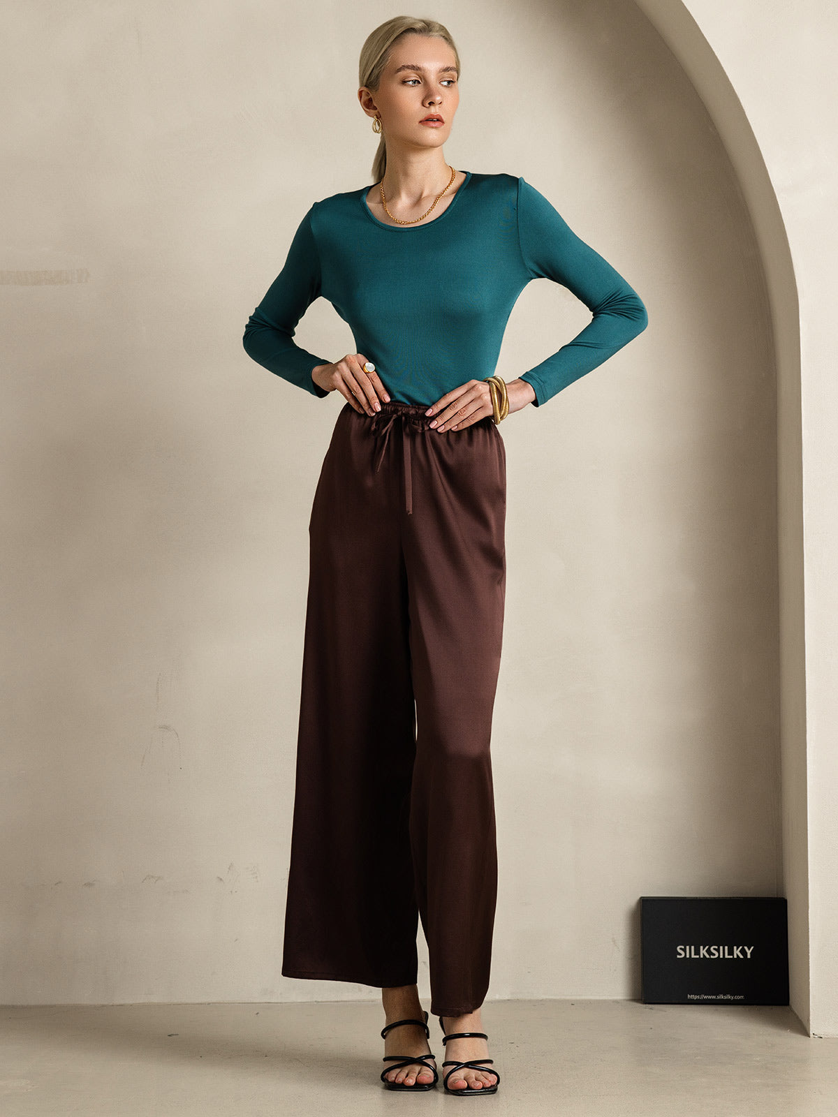 [Kaffe] SilkSilky-NO Womens Pants 001