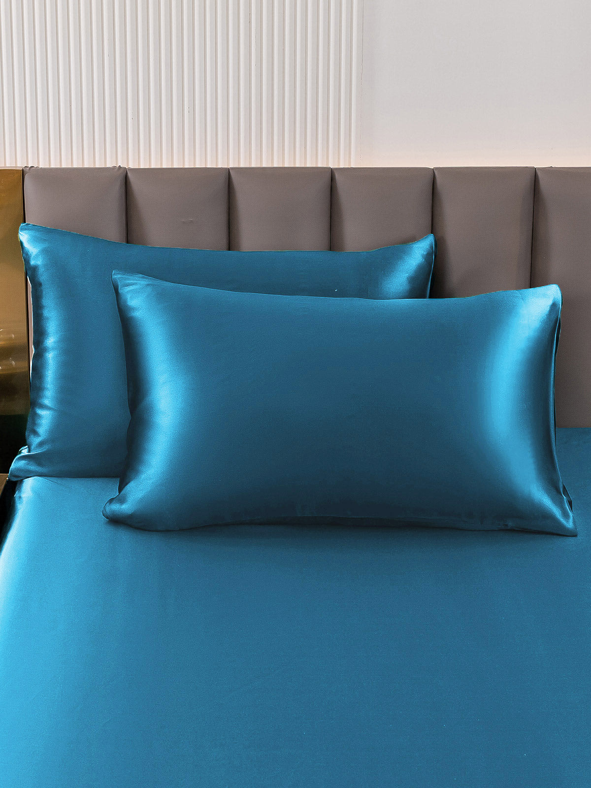 [Blågrønn] SilkSilky-NO 19Momme Pillowcase 001