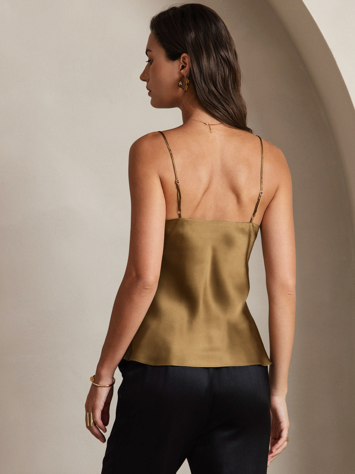 [Kaffe] SilkSilky-NO V-Hals Camisole Topp 002