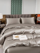 [Grå] SilkSilky-NO 25Momme Bedding Set 004