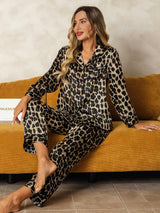 [Leopard] SilkSilky-NO Pyjamas for Kvinner 001