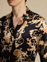[Svart Drage] SilkSilky-NO Long Sleeve Mens Robe 006