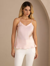 [Lyserosa] SilkSilky-NO Spaghetti Strap V Neck Camisole Topp 004