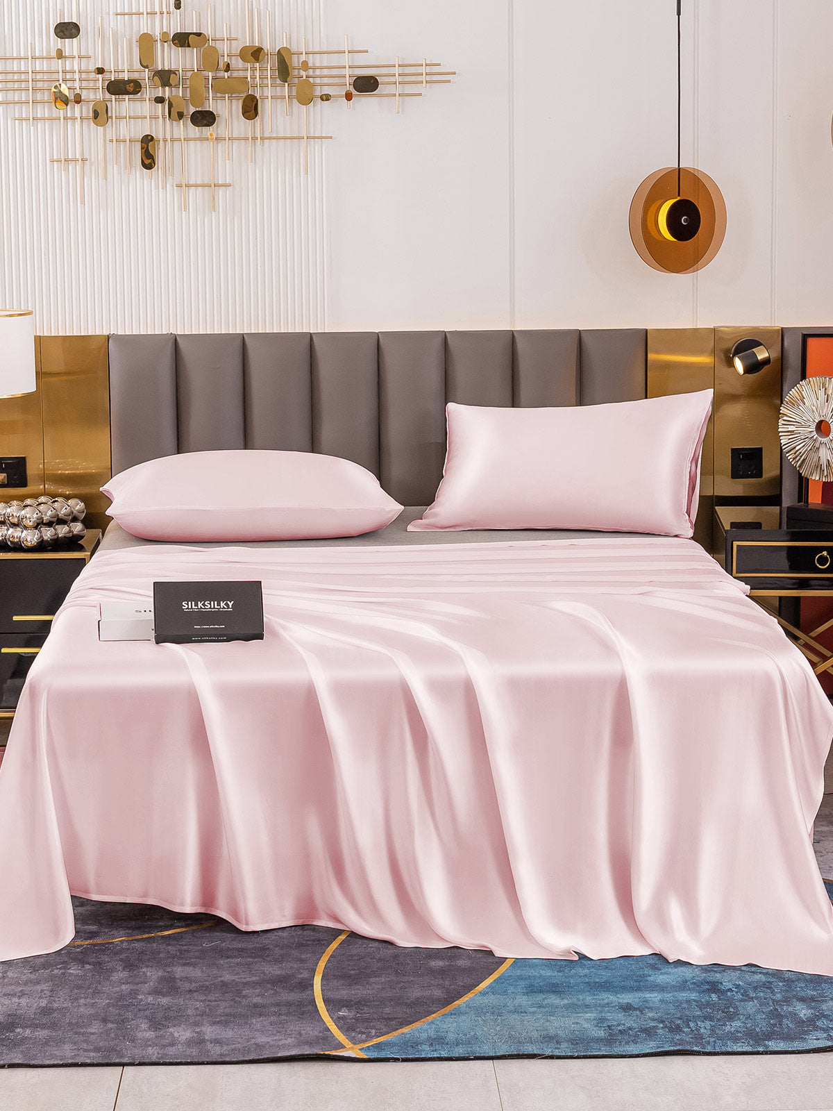 [Rosa] SilkSilky-NO 19Momme Bedding Set 002