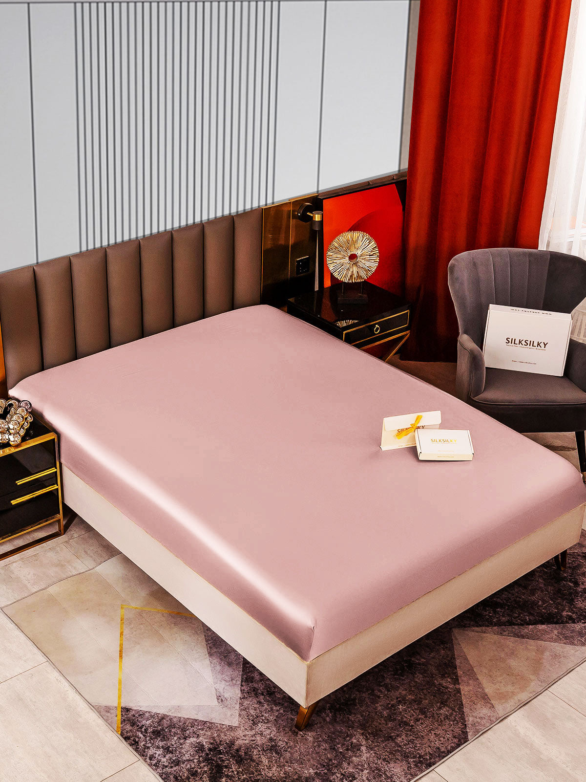 [Blek Mauve] SilkSilky-NO 22Momme Sheet 002