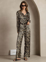 [Leopard] SilkSilky-NO 19Momme Silke Womens Outfit Sets 003