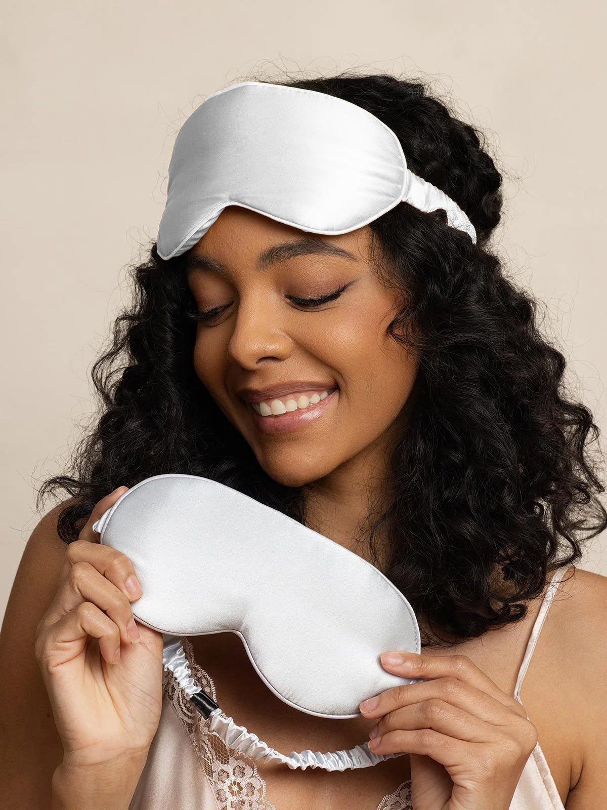 [Lysegrå] SilkSilky-NO Eye Mask 002