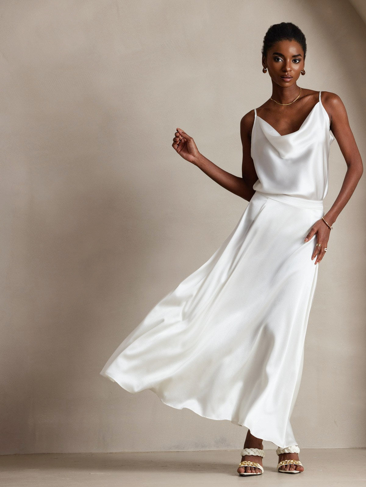 [Hvit] SilkSilky-NO 19Momme Silke Camisoles 006