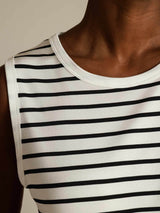 [Hvit Stripe] SilkSilky-NO Pure Silk Camisoles 004