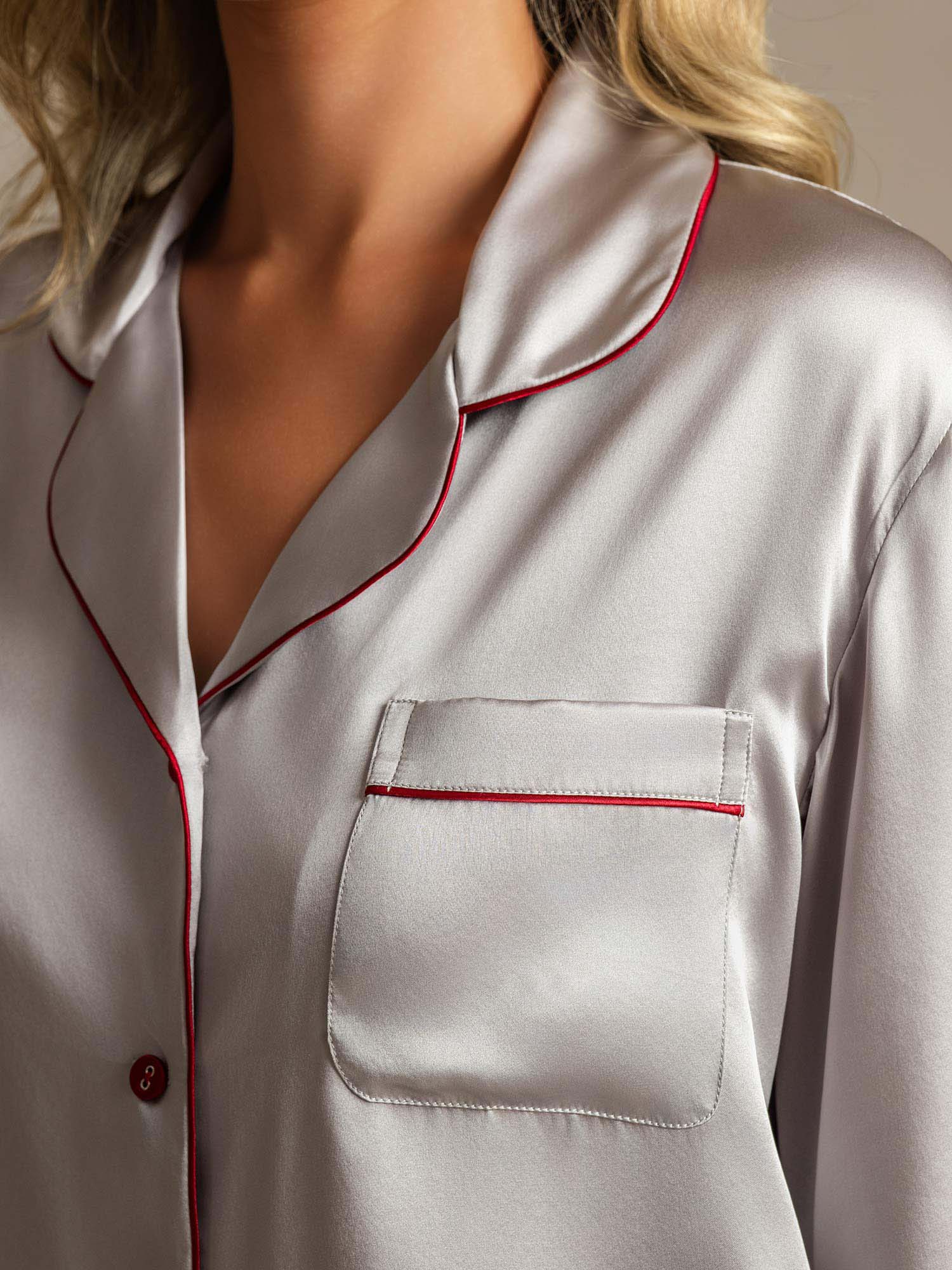 [Sølv] SilkSilky-NO Womens Pajamas 004