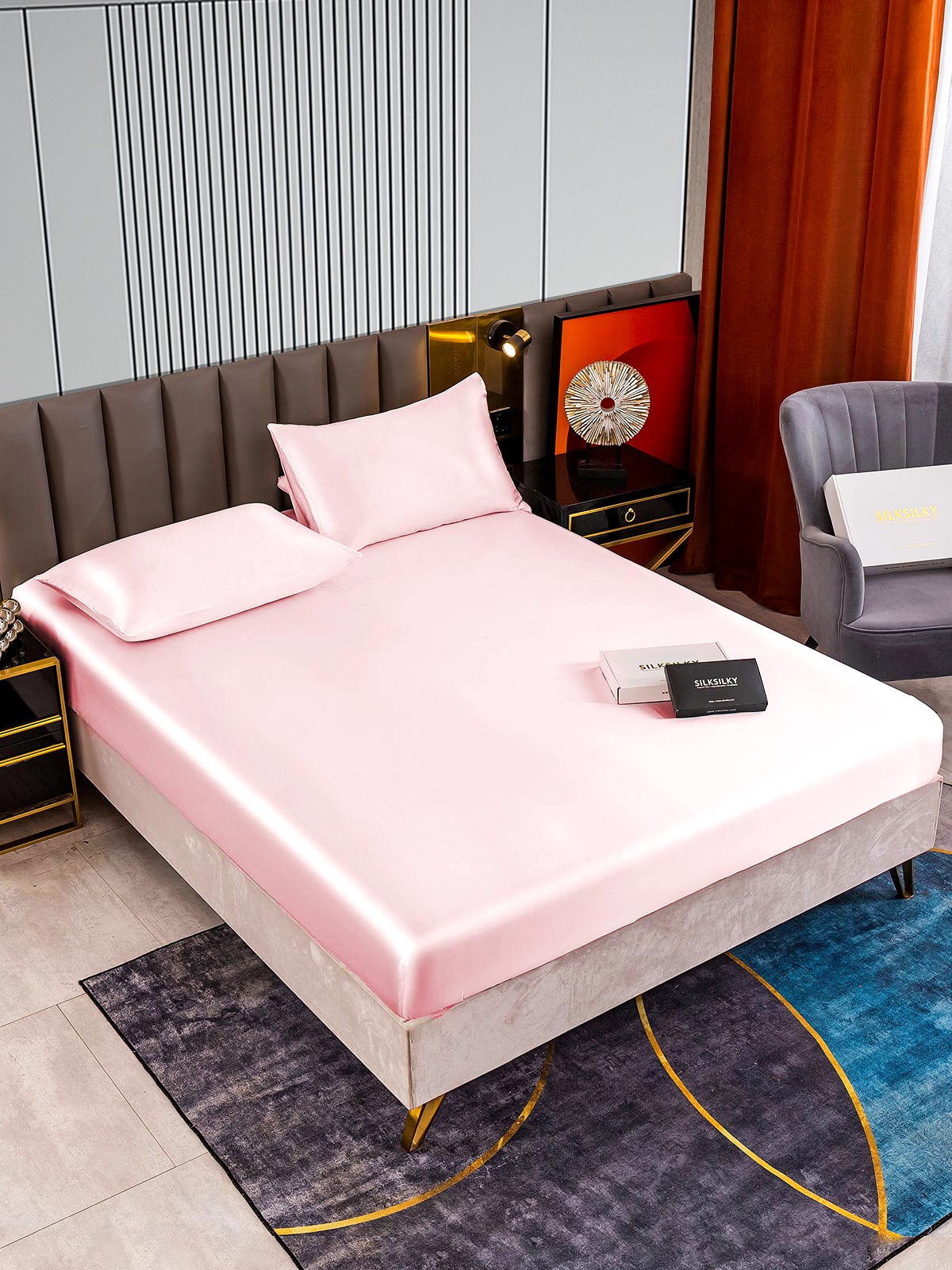 [Rosa] SilkSilky-NO 22Momme Bedding Set 002