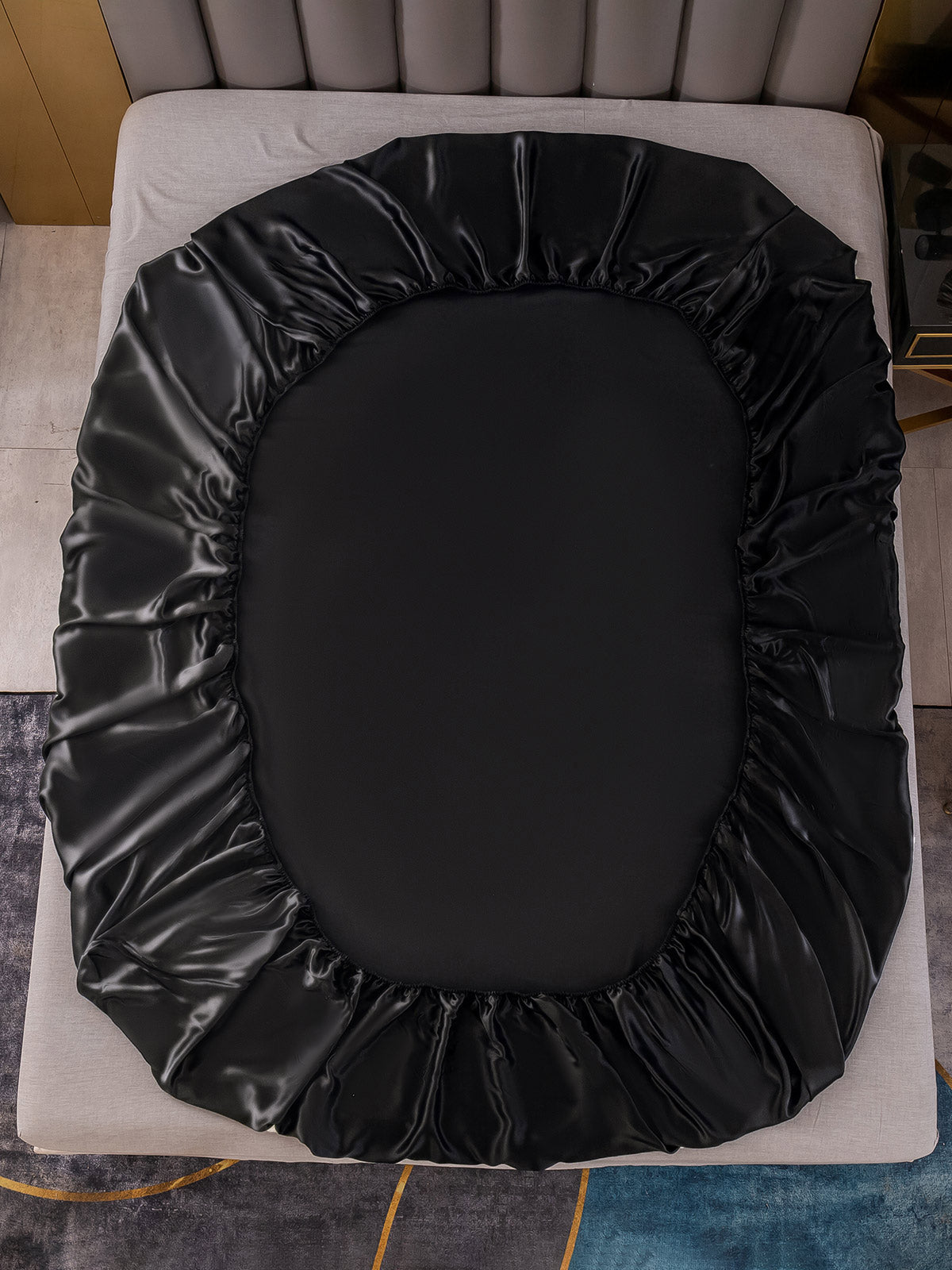 [Svart] SilkSilky-NO 19Momme Bedding Set 003