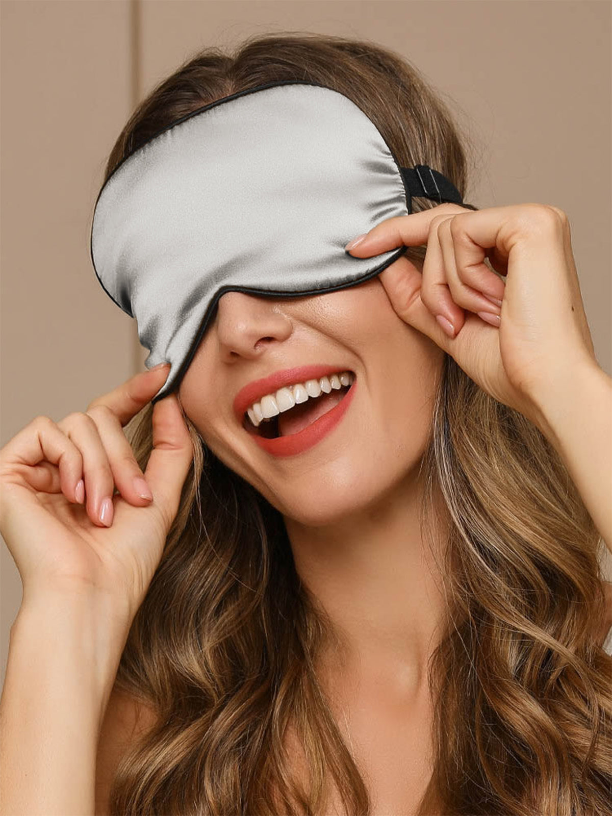 [Grå] SilkSilky-NO 19Momme Eye Mask 004