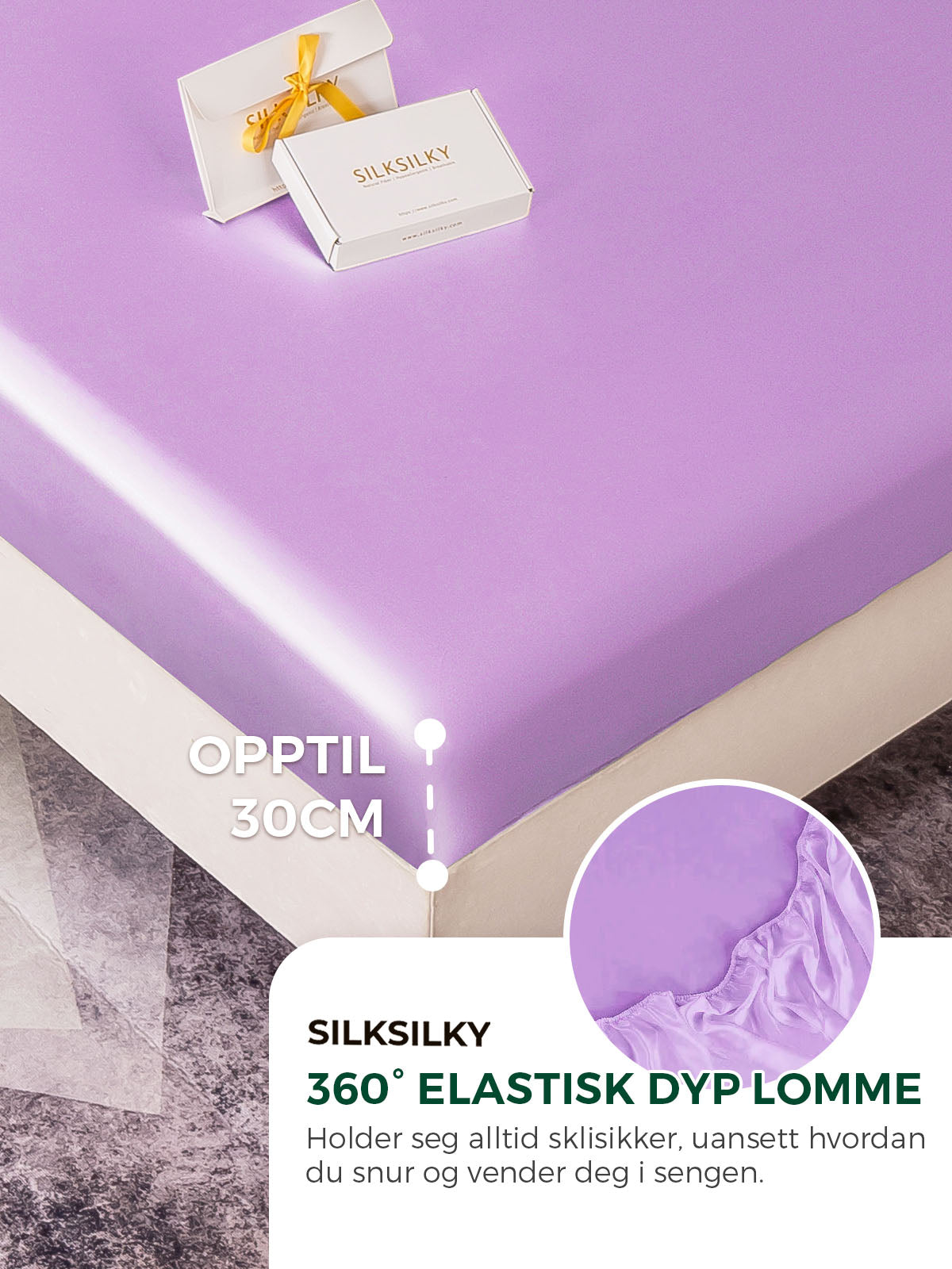 [Lavendel] SilkSilky-NO 19Momme Bedding Set 004