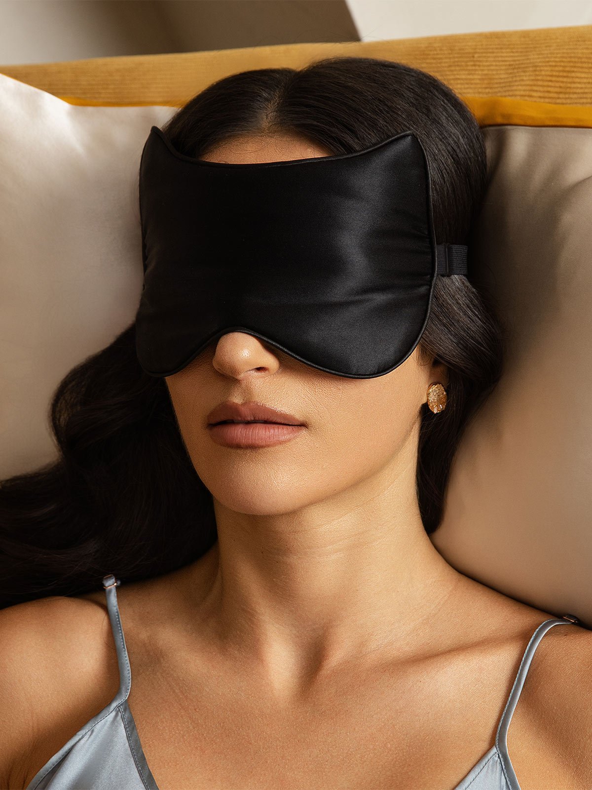[Svart] SilkSilky-NO Silke Eye Mask 005