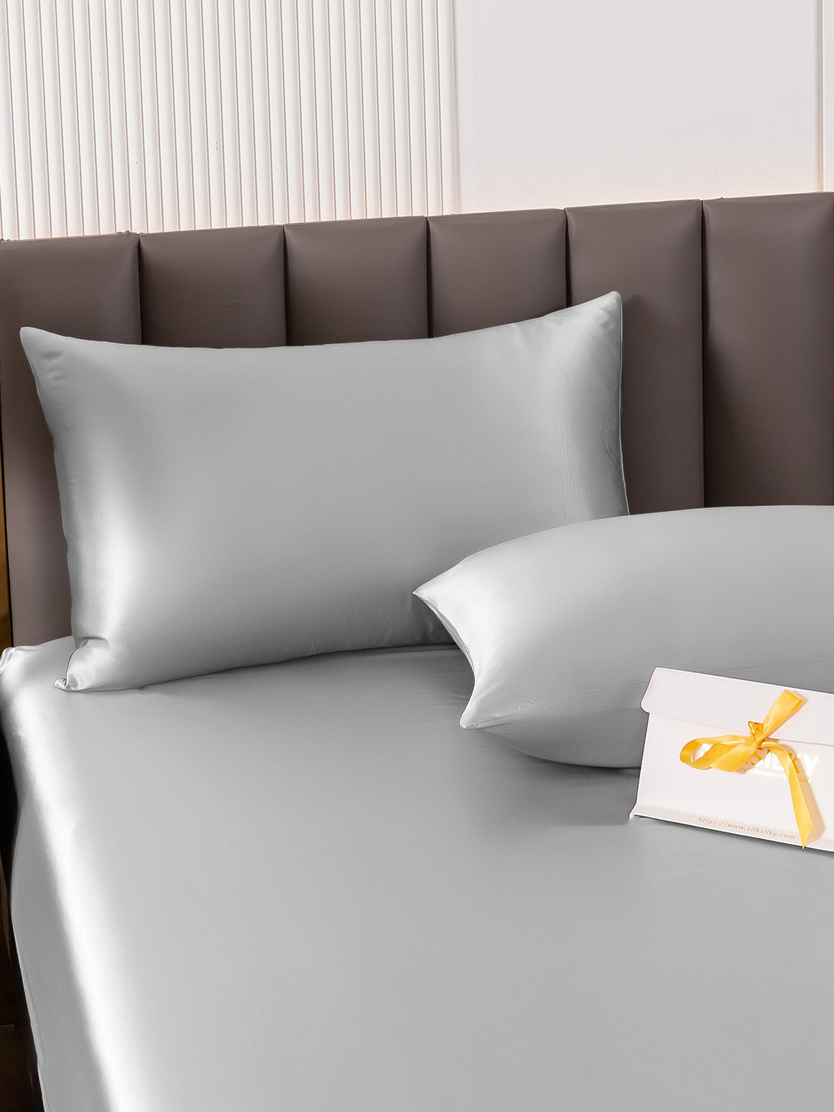 [Sølv] SilkSilky-NO 19Momme Pillowcase 005