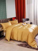 [Champagne] SilkSilky-NO 25Momme Sengesett 006