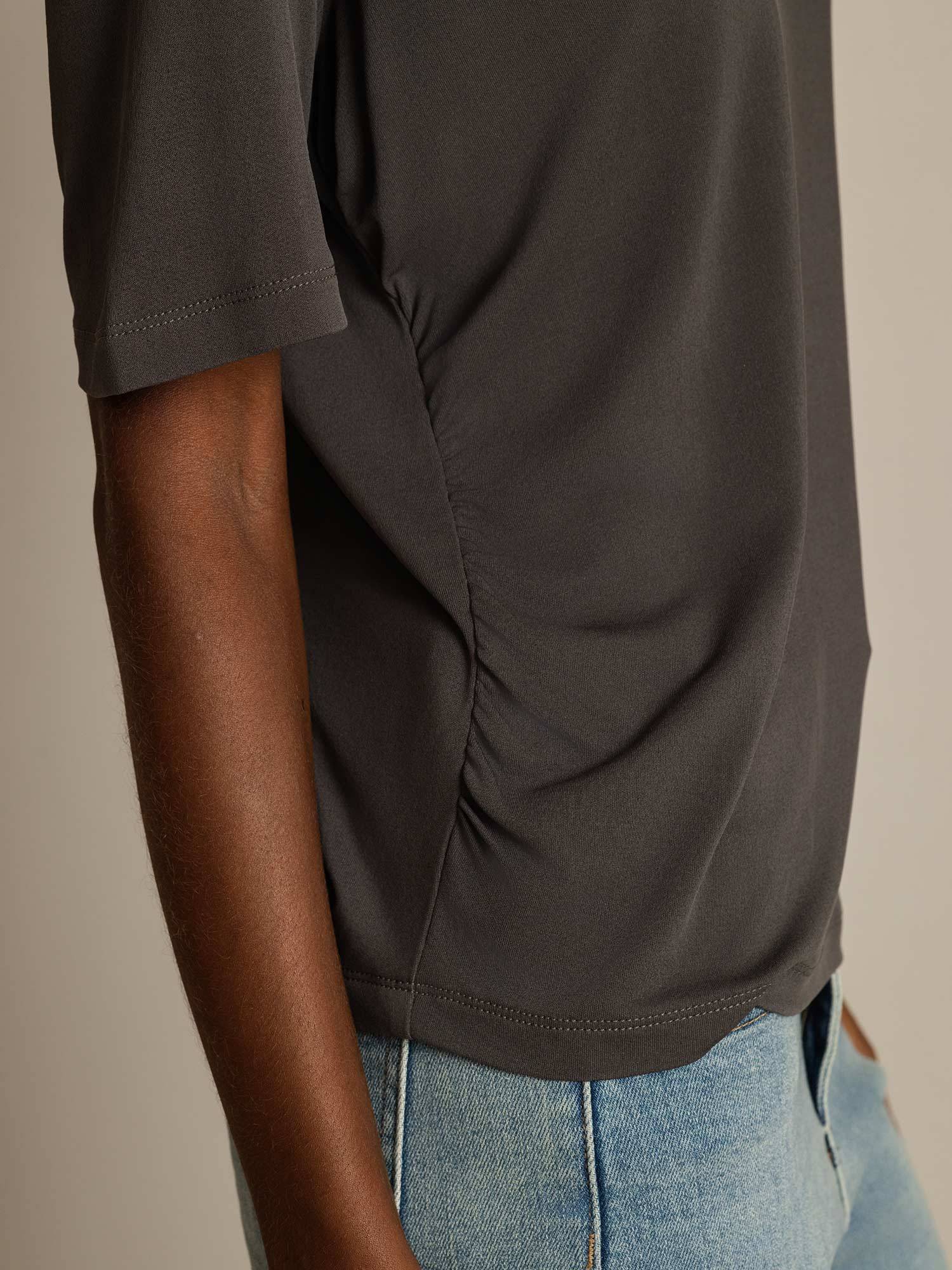 [Grå] SilkSilky-NO Silke Womens T-Shirt 005
