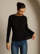 [Svart] SilkSilky-NO Silke Womens T-Shirt 003