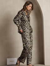 [Leopard] SilkSilky-NO 19Momme Silke Womens Outfit Sets 004