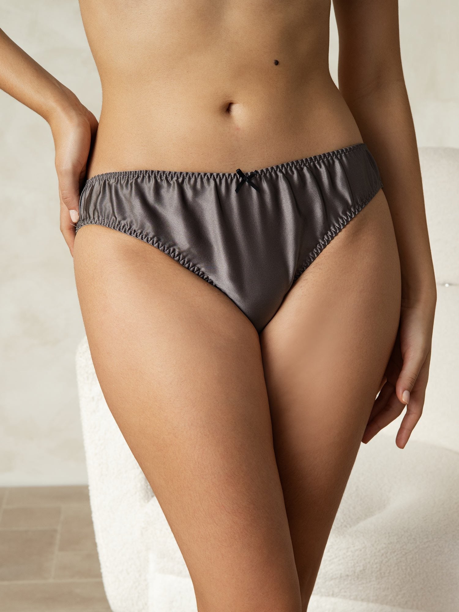 [Grå] SilkSilky-NO Silke Panty 004