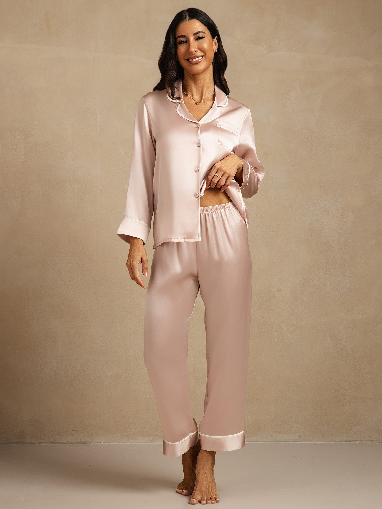 [Rosa] SilkSilky-NO Silke Womens Pajamas 001