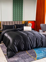 [Svart] SilkSilky-NO 25Momme Bedding Set 002