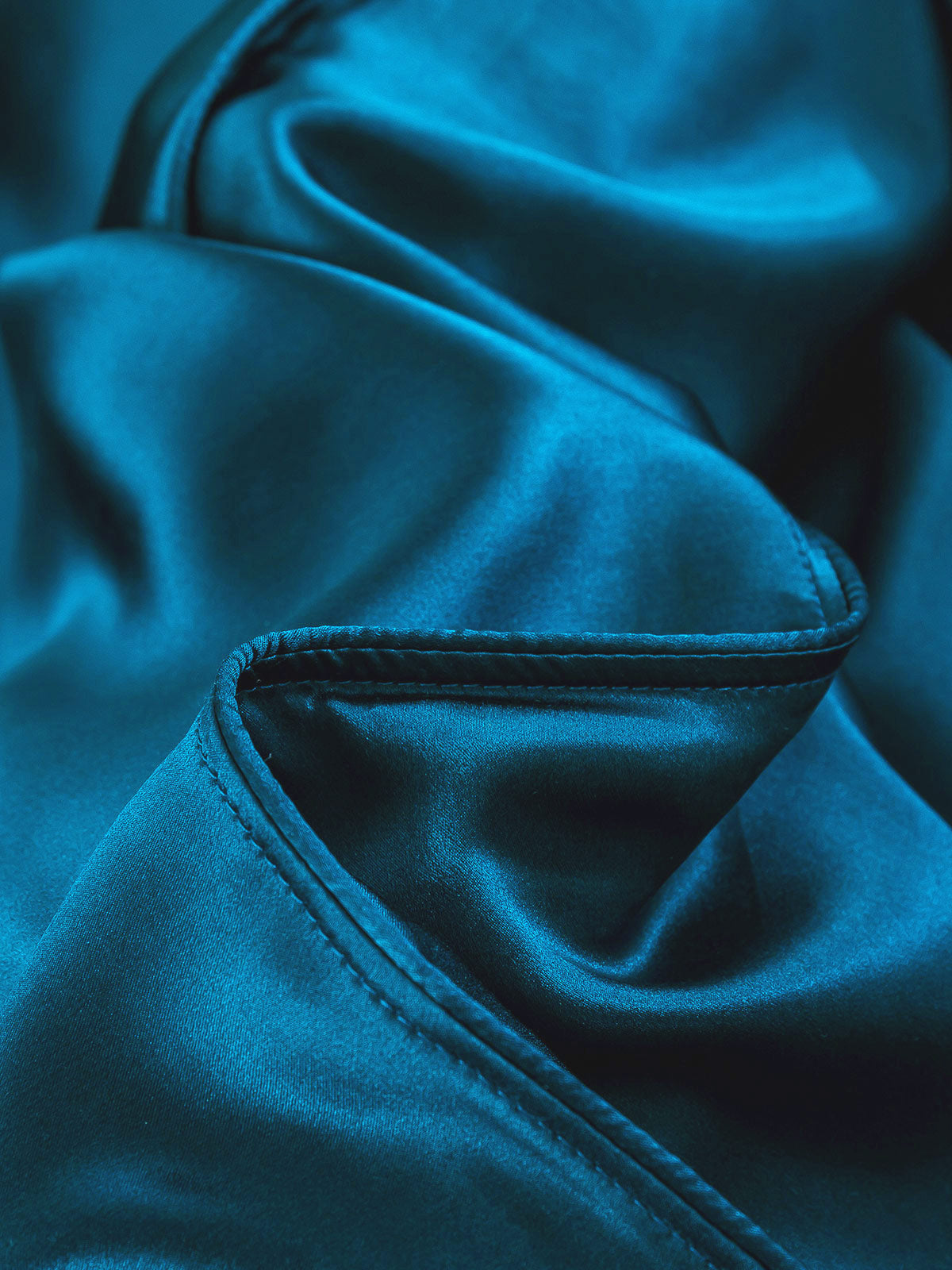 [Blågrønn] SilkSilky-NO 22Momme Bedding Set 003