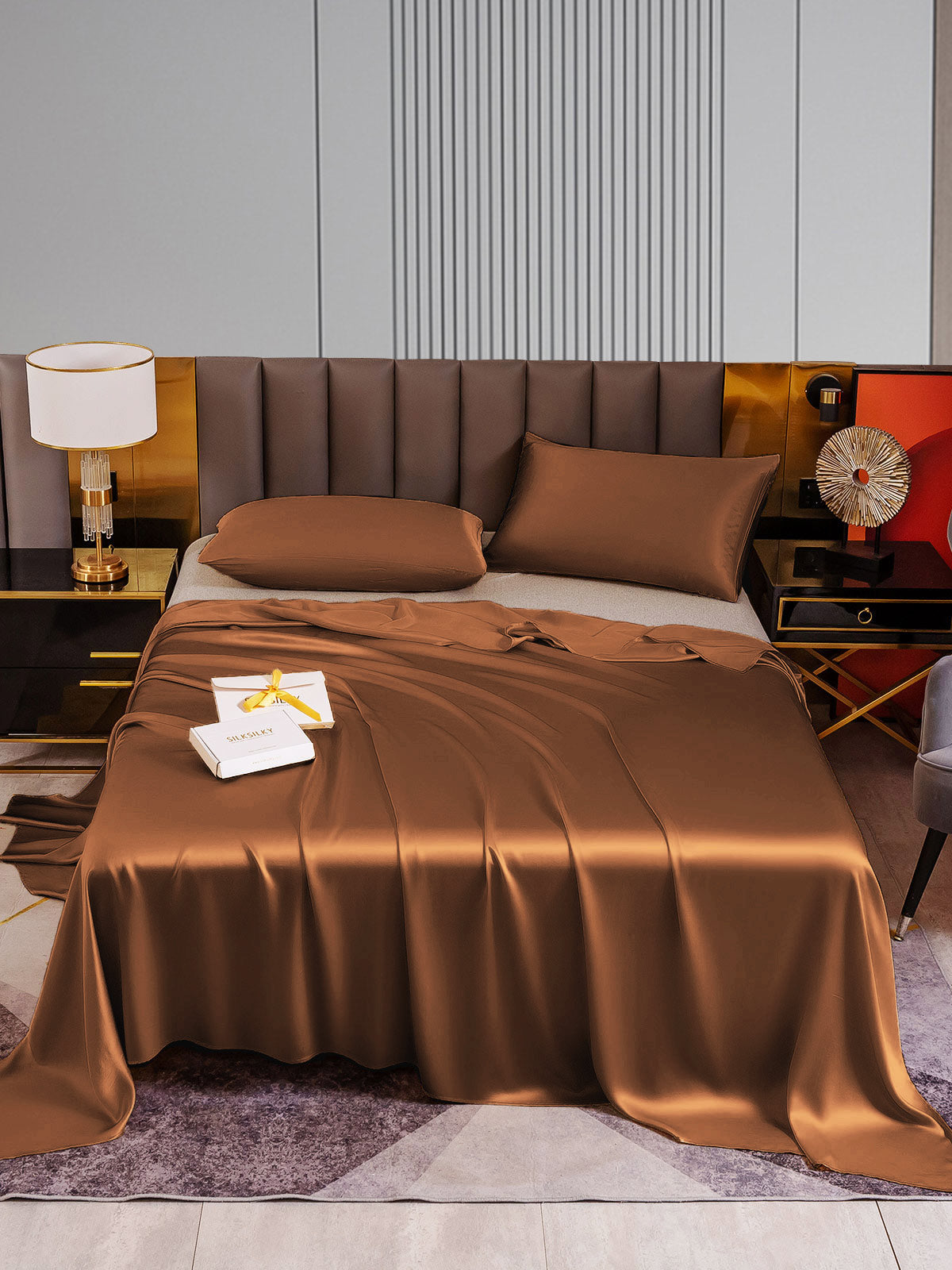 [Kaffe] SilkSilky-NO 22Momme Bedding Set 001