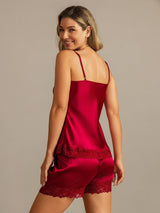 [Vin] SilkSilky-NO Spaghetti Strap V Neck Camisole sett 002