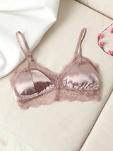 [Blek Mauve] SilkSilky-NO Silk Knitted Bra 005