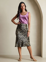 [Leopard] SilkSilky-NO 19Momme Skirt 007,